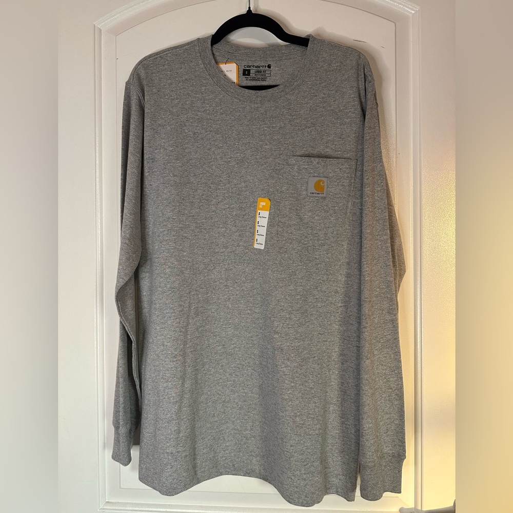 Carhartt Heather Gray Long Sleeve Tee
